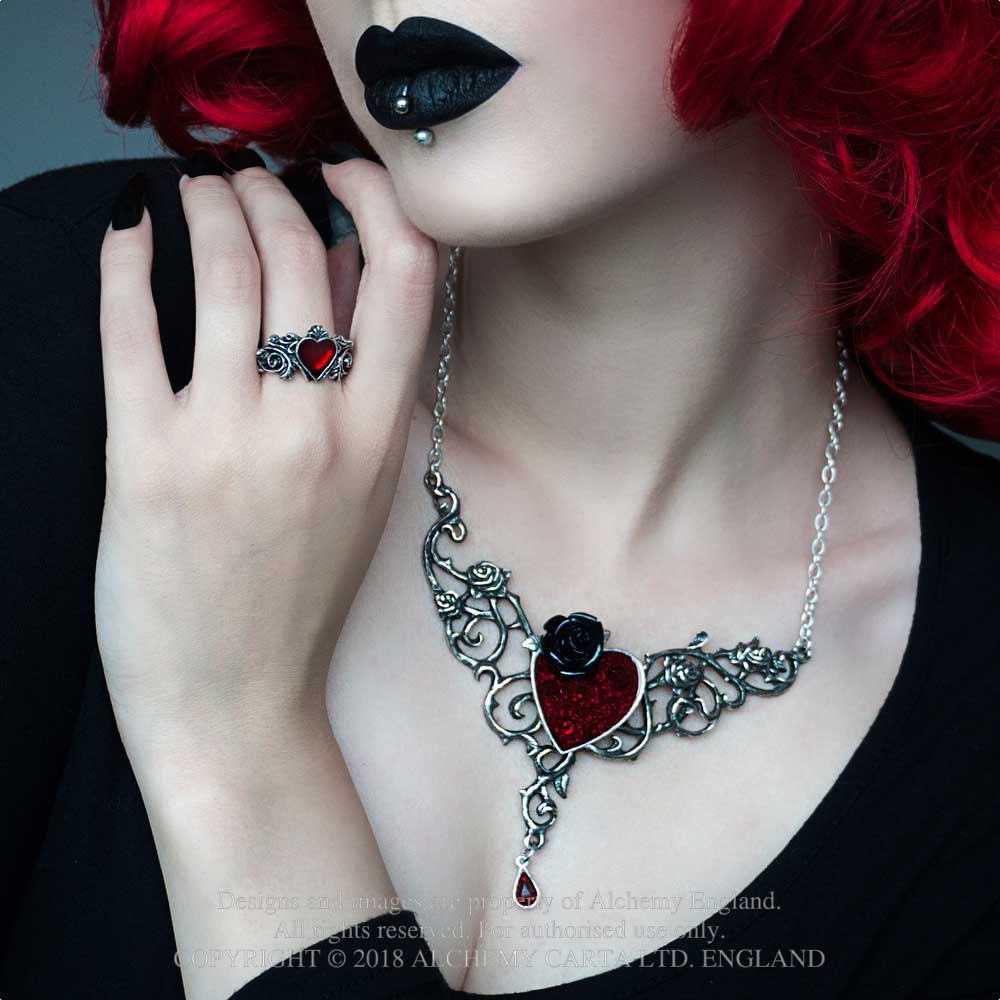 Alchemy - Betrothal Bague - Couleur argent/Rouge
